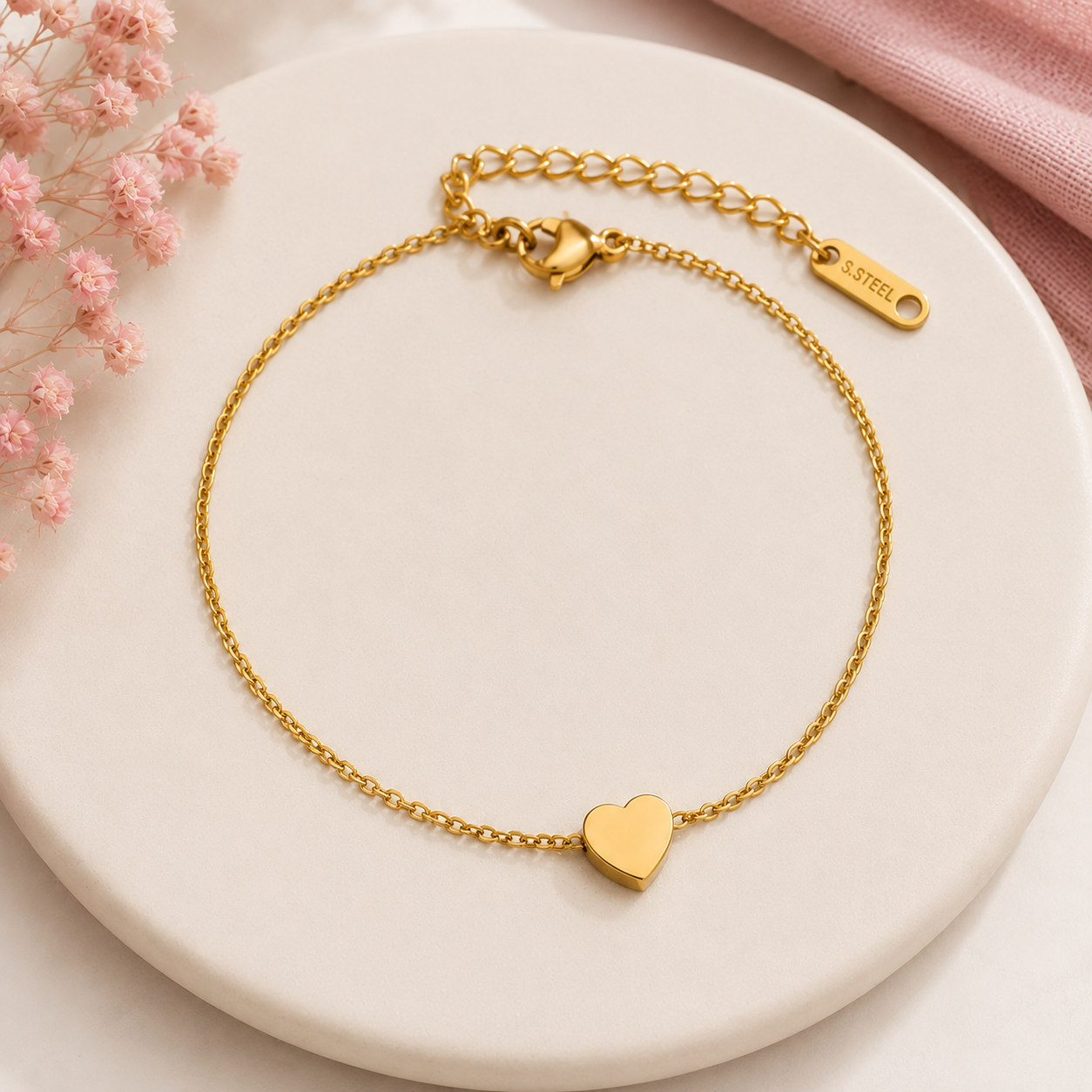 Heart Chain Bracelet