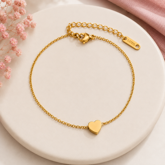 Heart Chain Bracelet