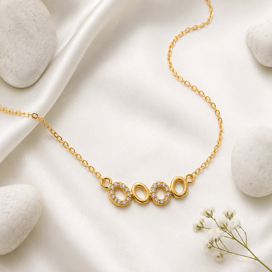 Modern Gold Circle Pendant