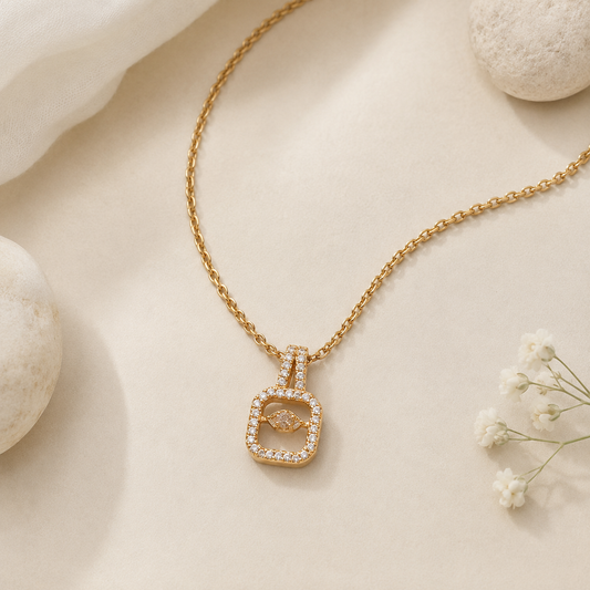 Rose Gold Diamond Pendant