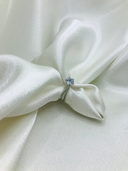 Classic Silver Diamond Ring