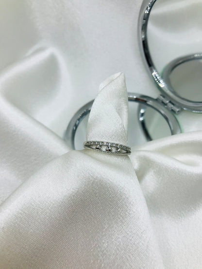 Delicate Silver Heart Ring