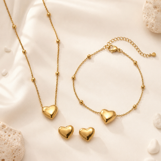 Elegant Heart pendent set