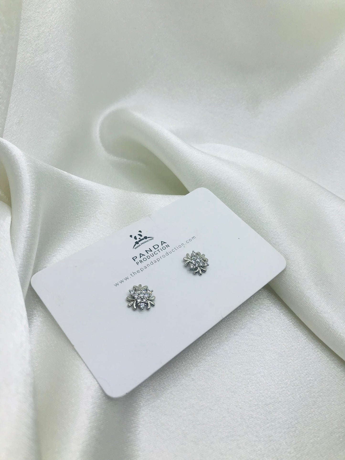 Flower Diamond Stud Earrings