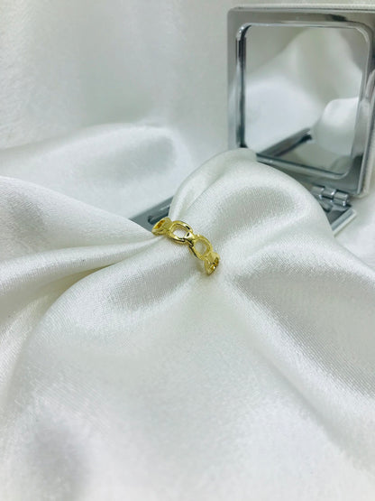 Geometric Gold Ring