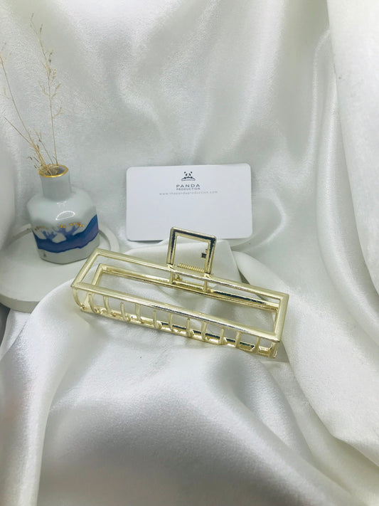 Gold Cage Hair Clip