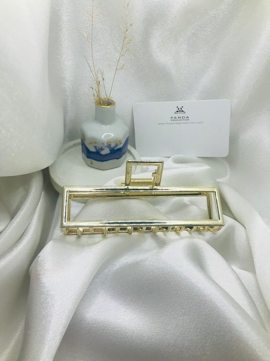 Gold Cage Hair Clip