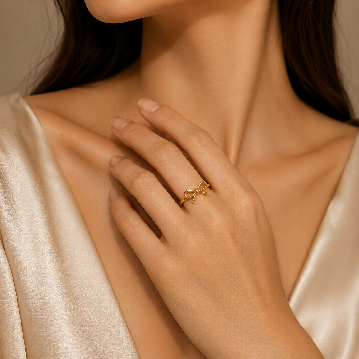 Golden Bow Ring