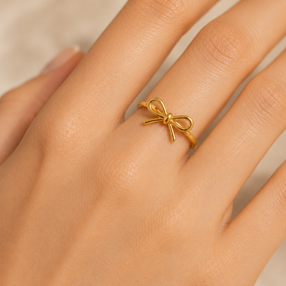 Golden Bow Ring