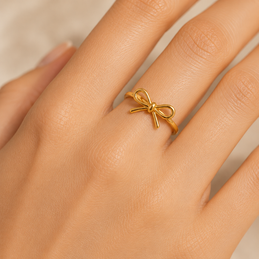 Golden Bow Ring