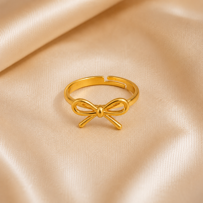 Golden Bow Ring
