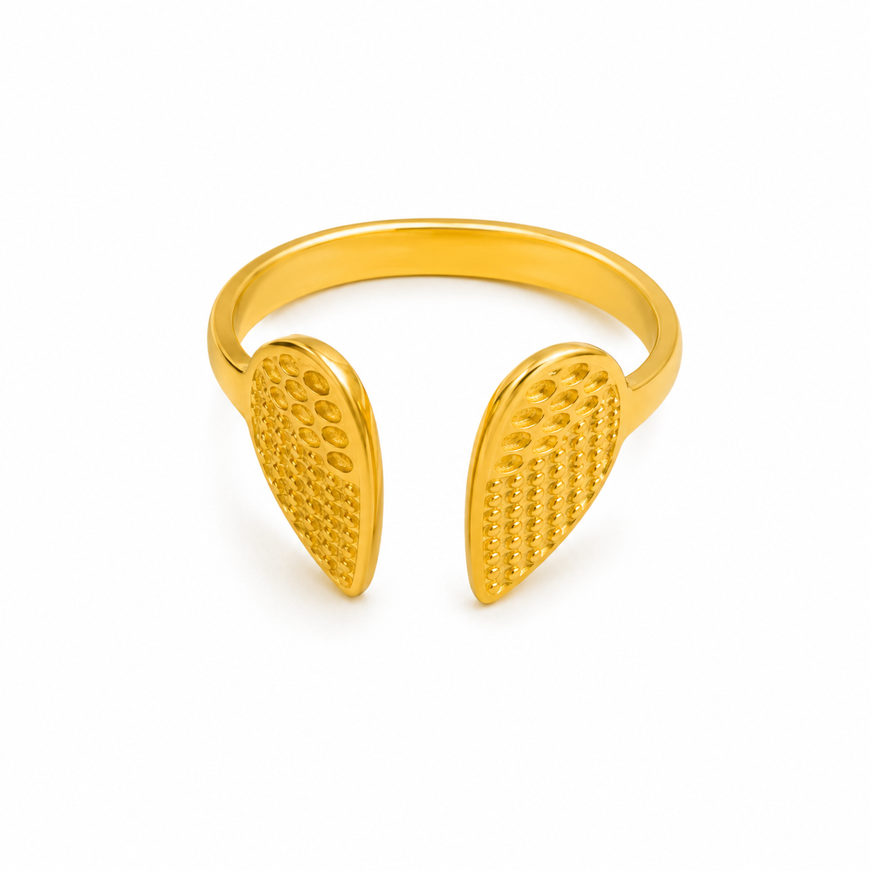 Golden Leaf Cuff Ring