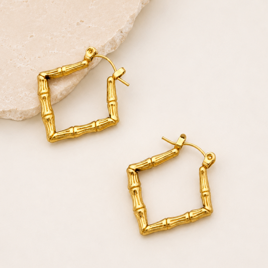 Bamboo Square Hoop