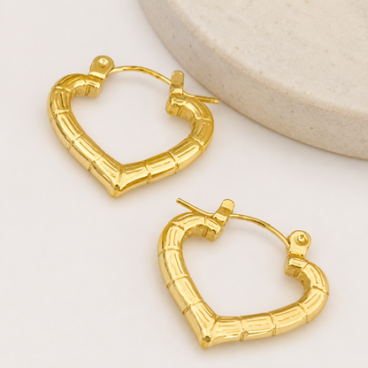 Golden Heart Bamboo Hoop