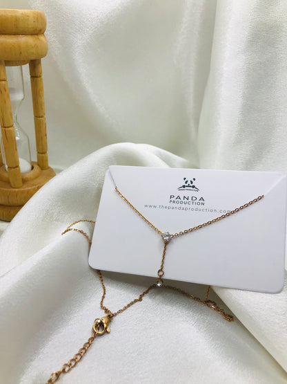 Diamond Gold Drop Necklace