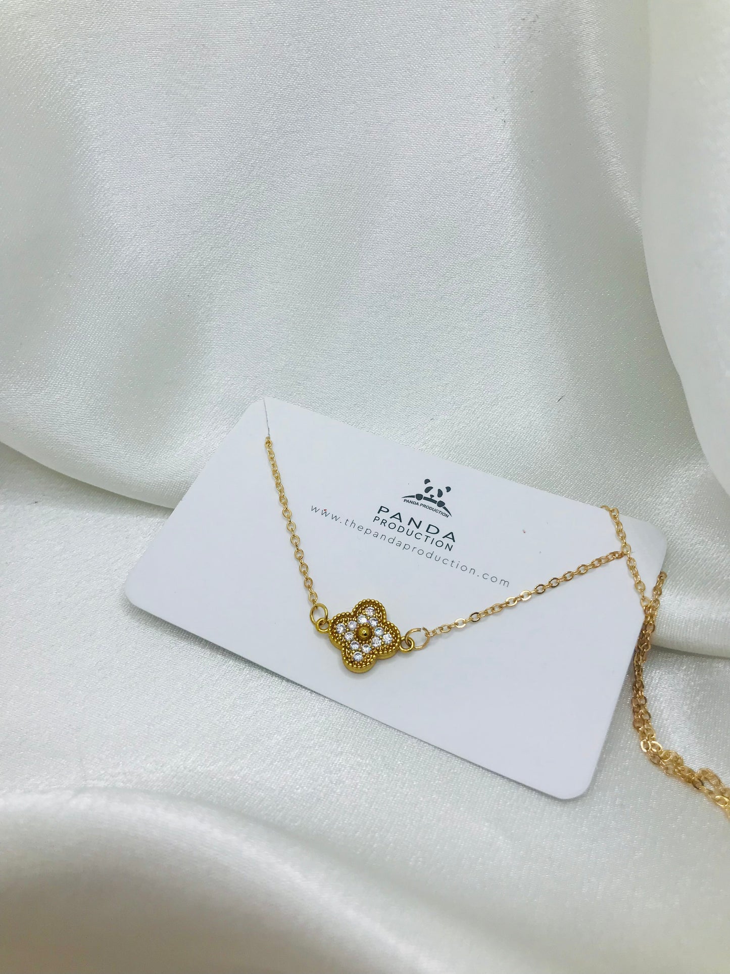 Fancy Silver Clover Pendant