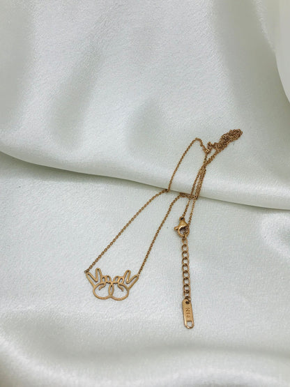 Victory Hands Gold Pendant