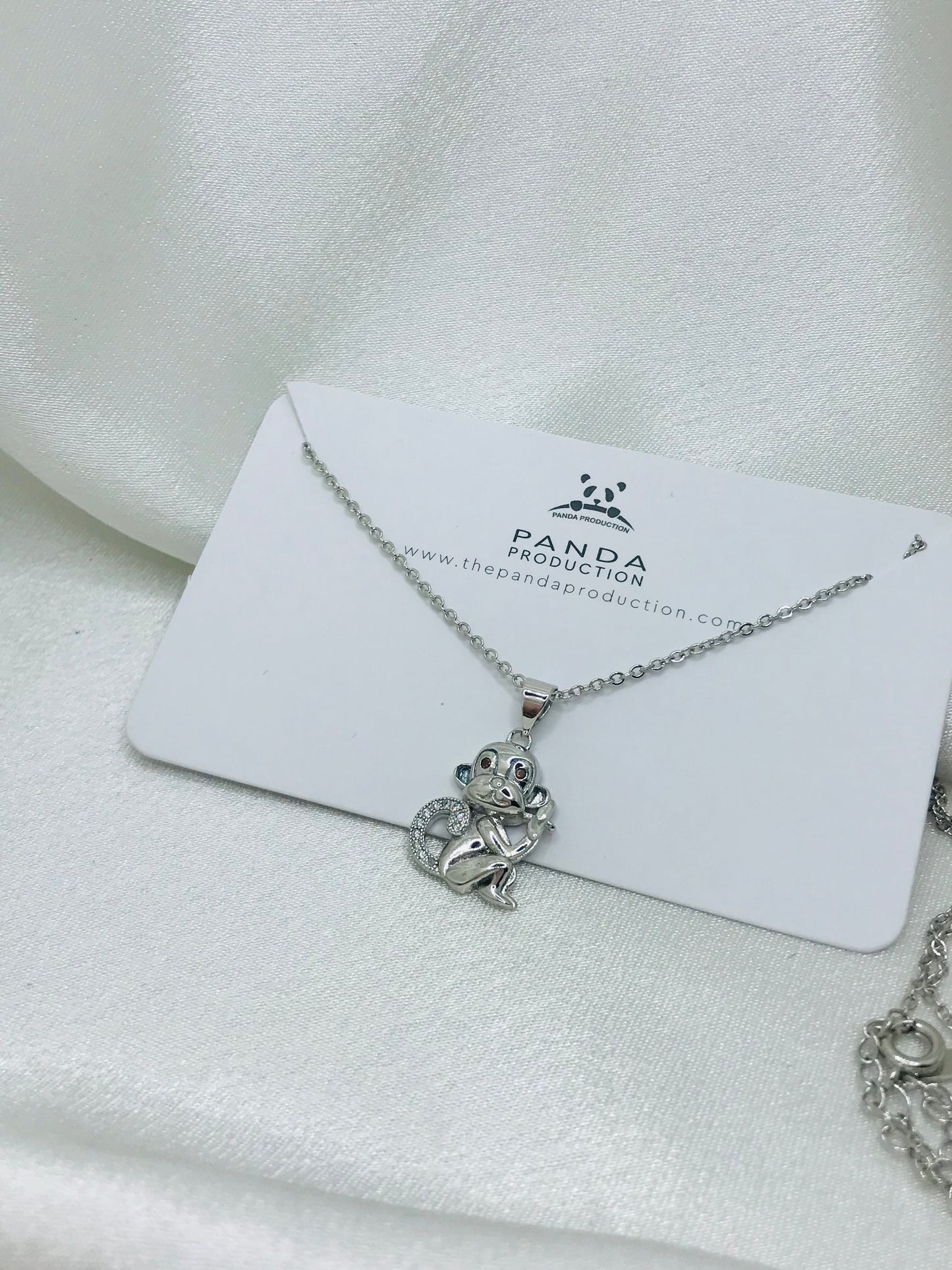 Silver Monkey Pendant