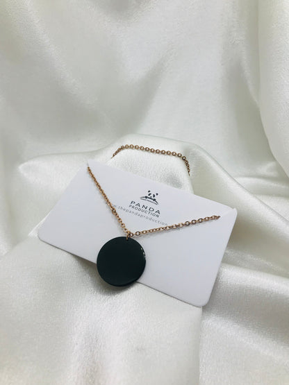 Black Circle Pendant