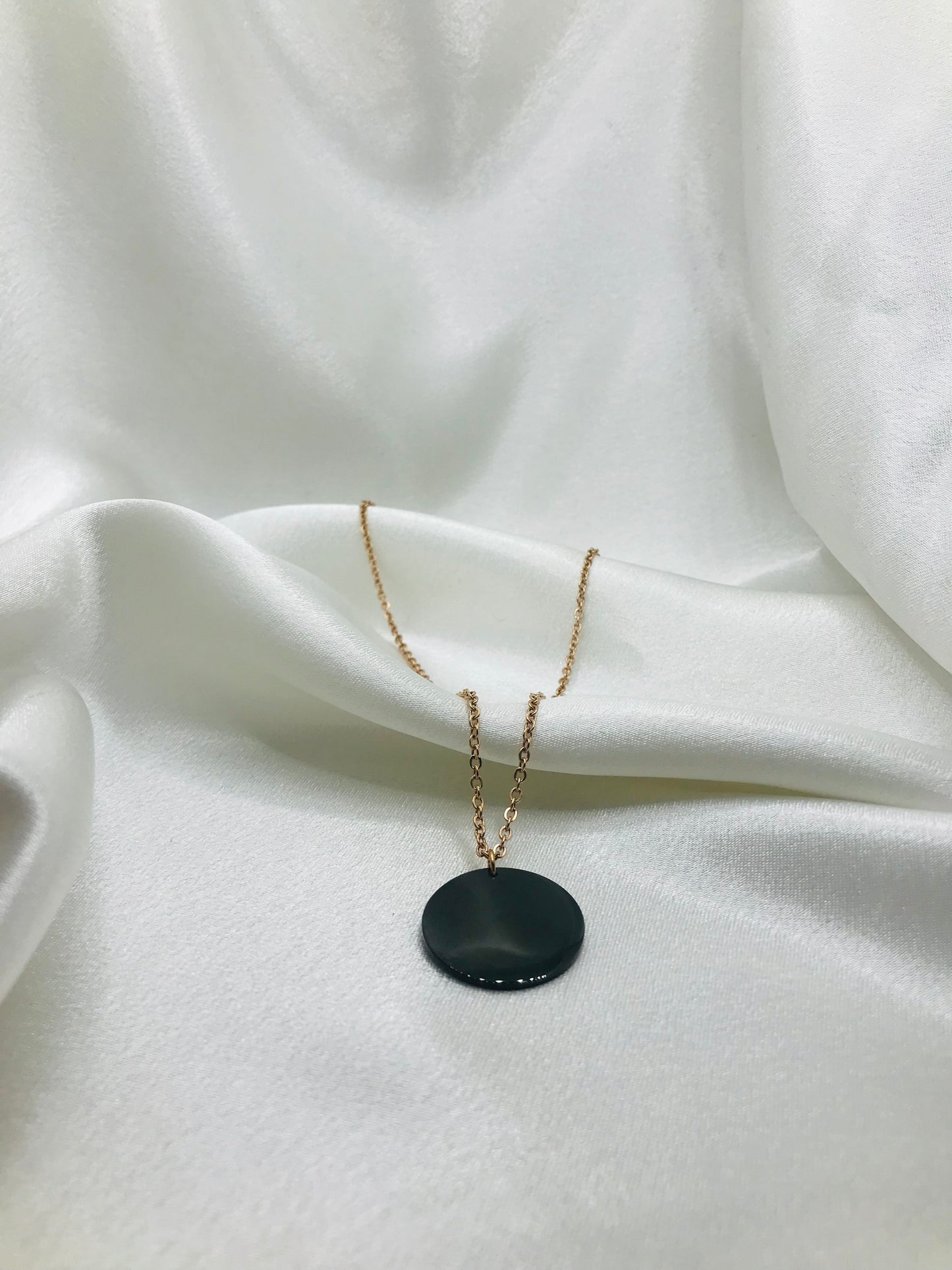 Black Circle Pendant