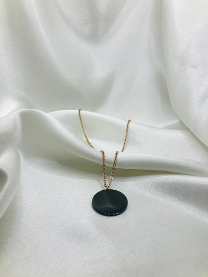 Black Circle Pendant