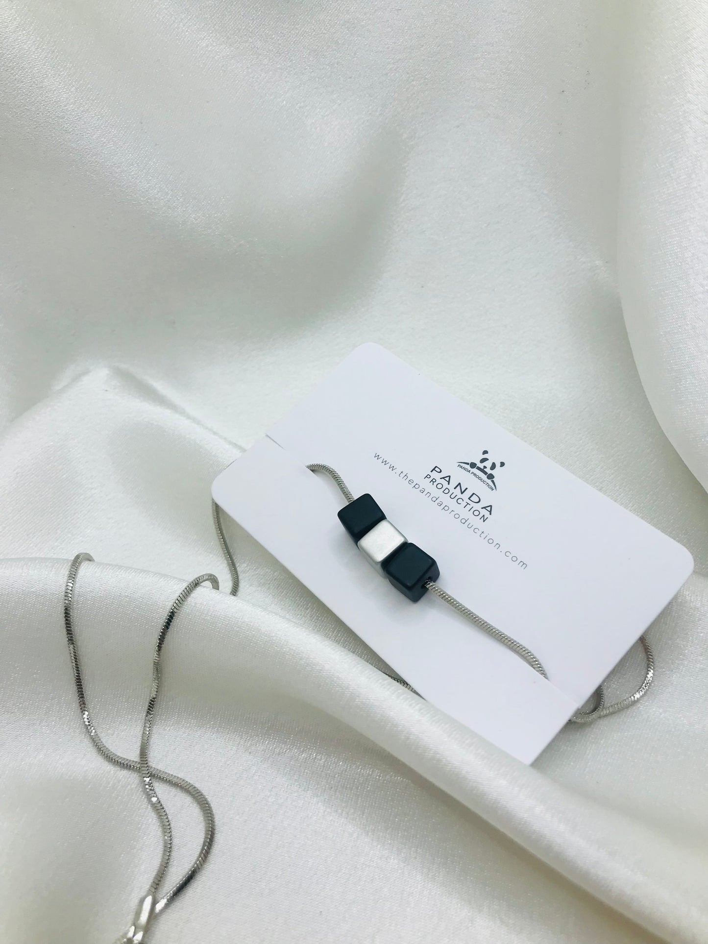Silver Cube Pendant