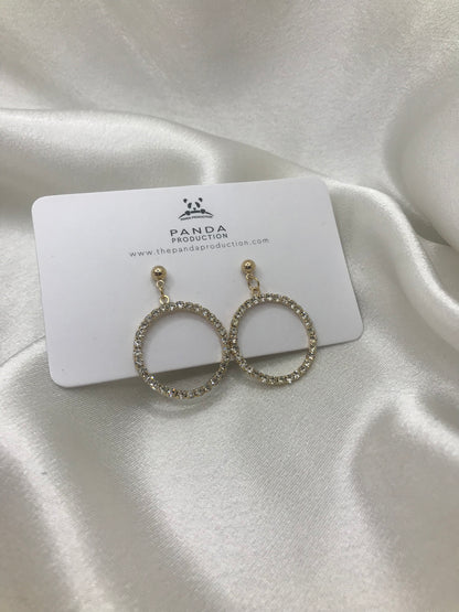 Circle Charm Earrings