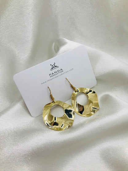 Modern Circle Metal Earrings