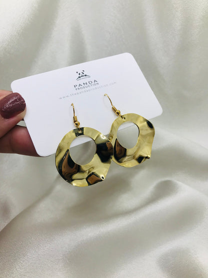 Modern Circle Metal Earrings