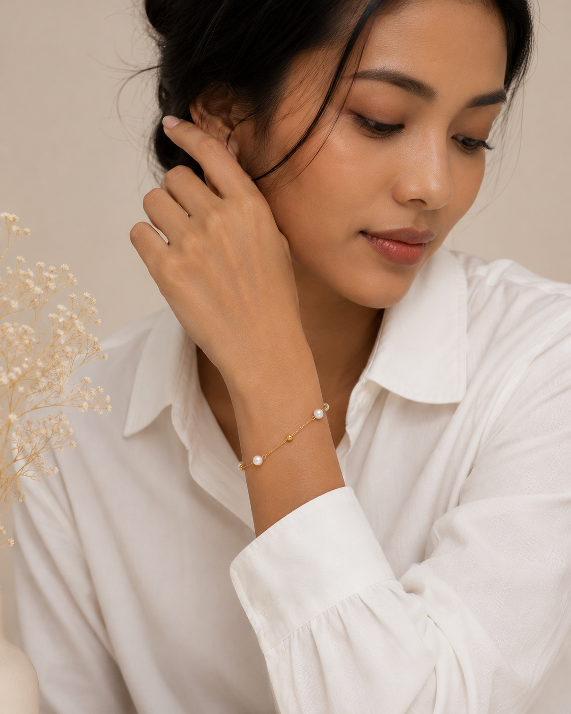 Pearl Chain Bracelet