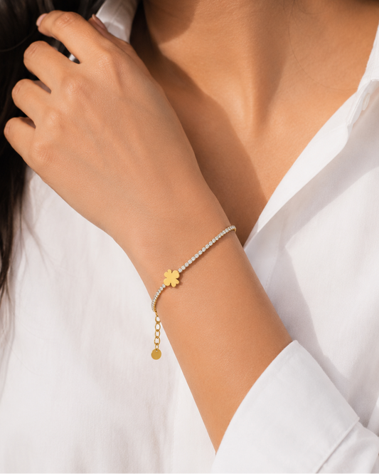 Clover Tennis Bracelet