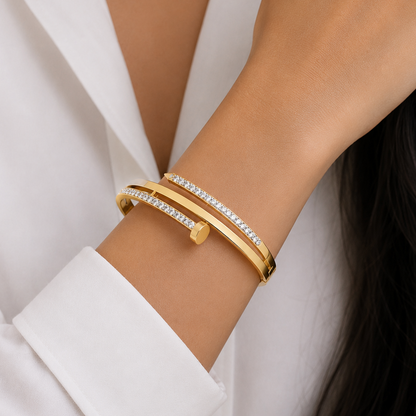 Crystal Nail Bangle