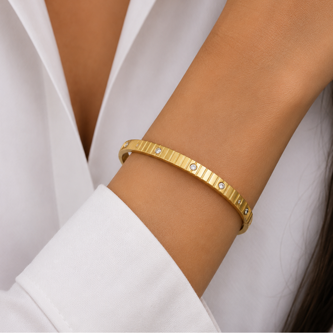 Luna Crystal Bangle