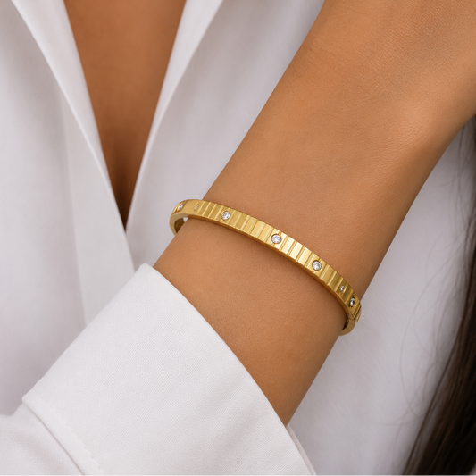 Luna Crystal Bangle
