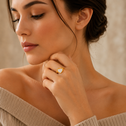 Ivory Heart Ring