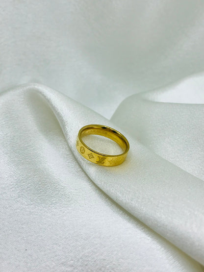 Louis Vuitton Inspired Gold Ring