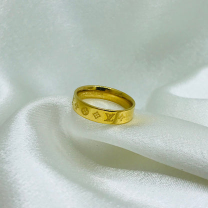 Louis Vuitton Inspired Gold Ring