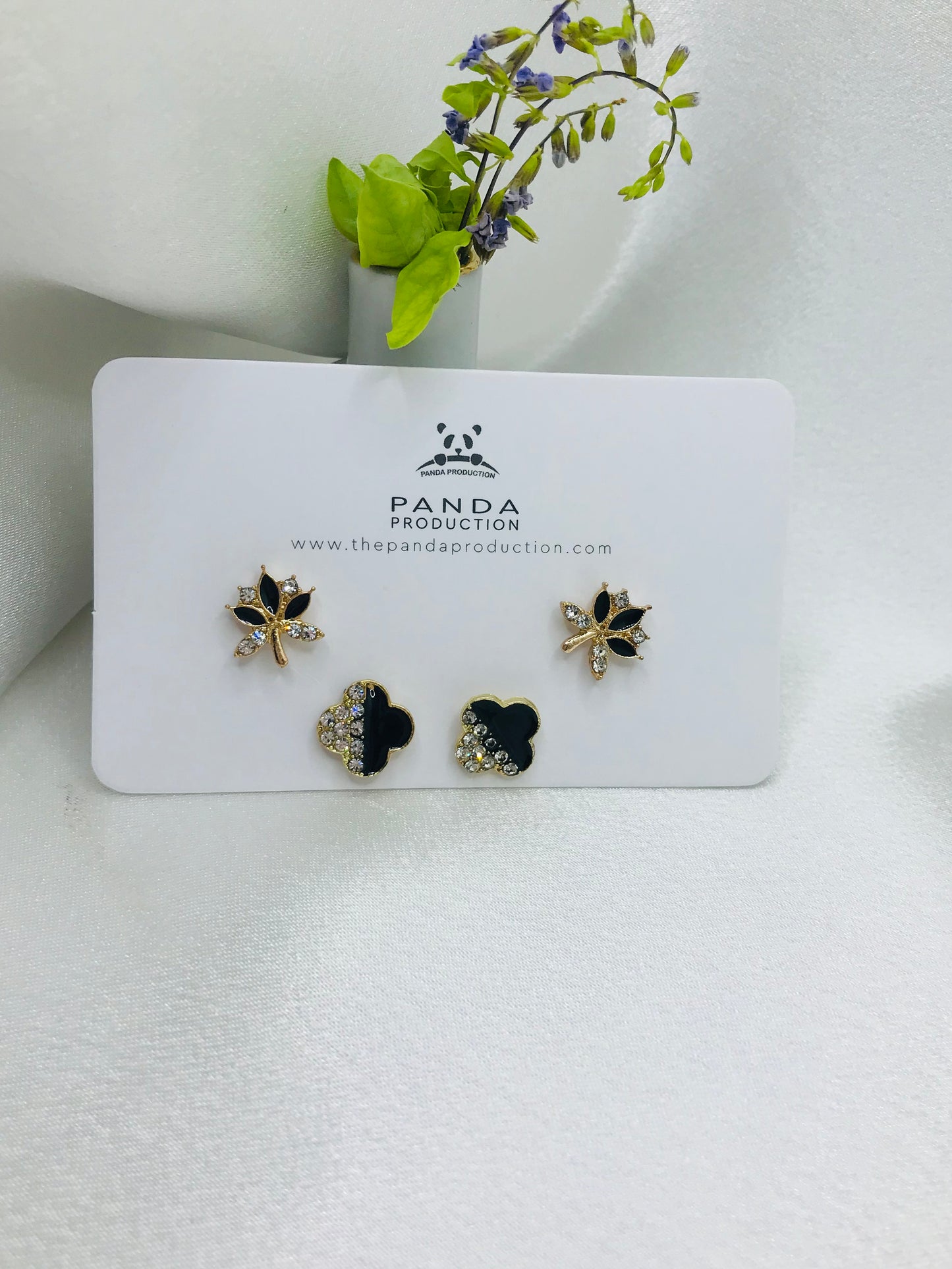 Mixed Shape Silver Studs
