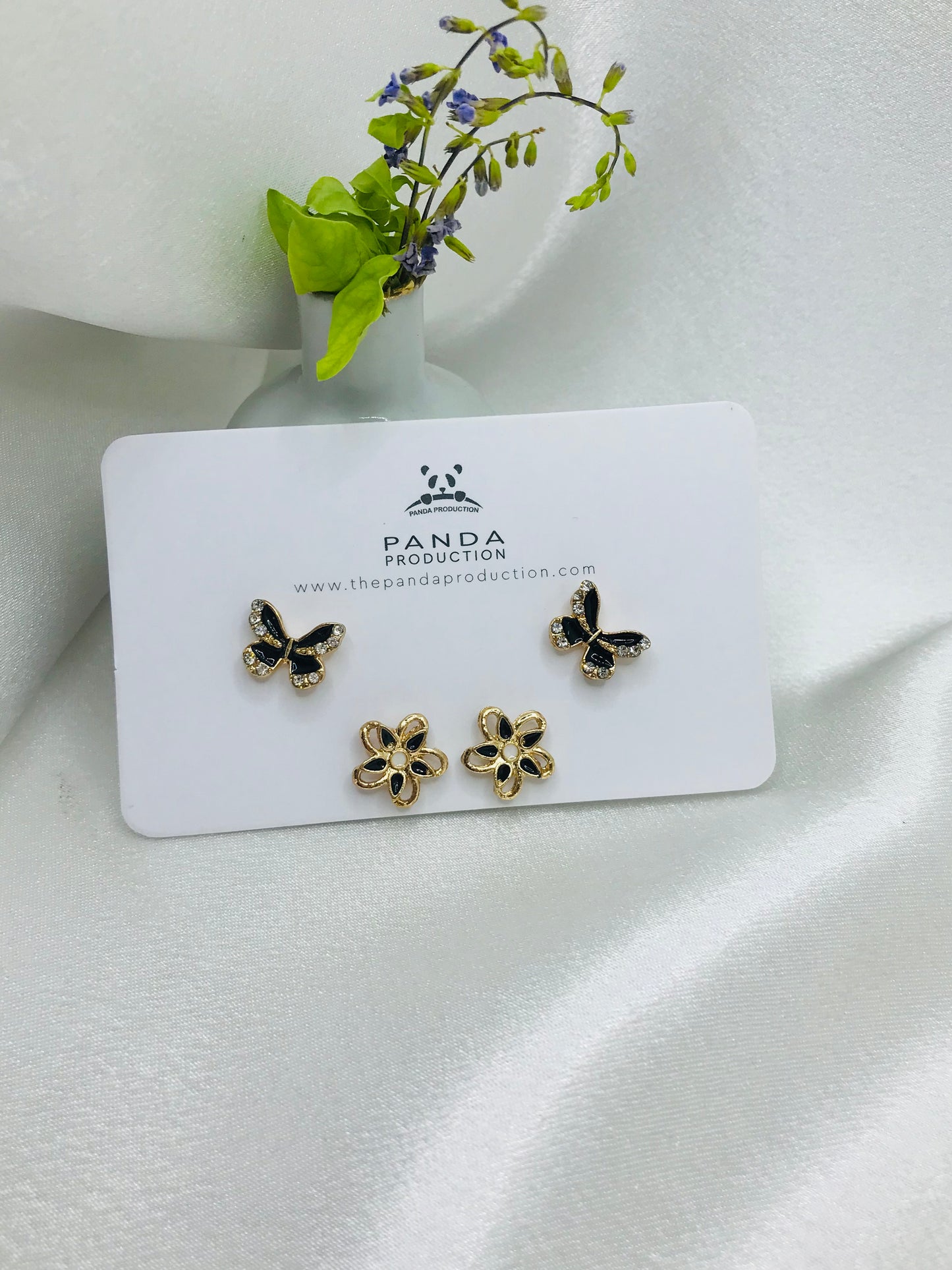 Mixed Shape Silver Studs