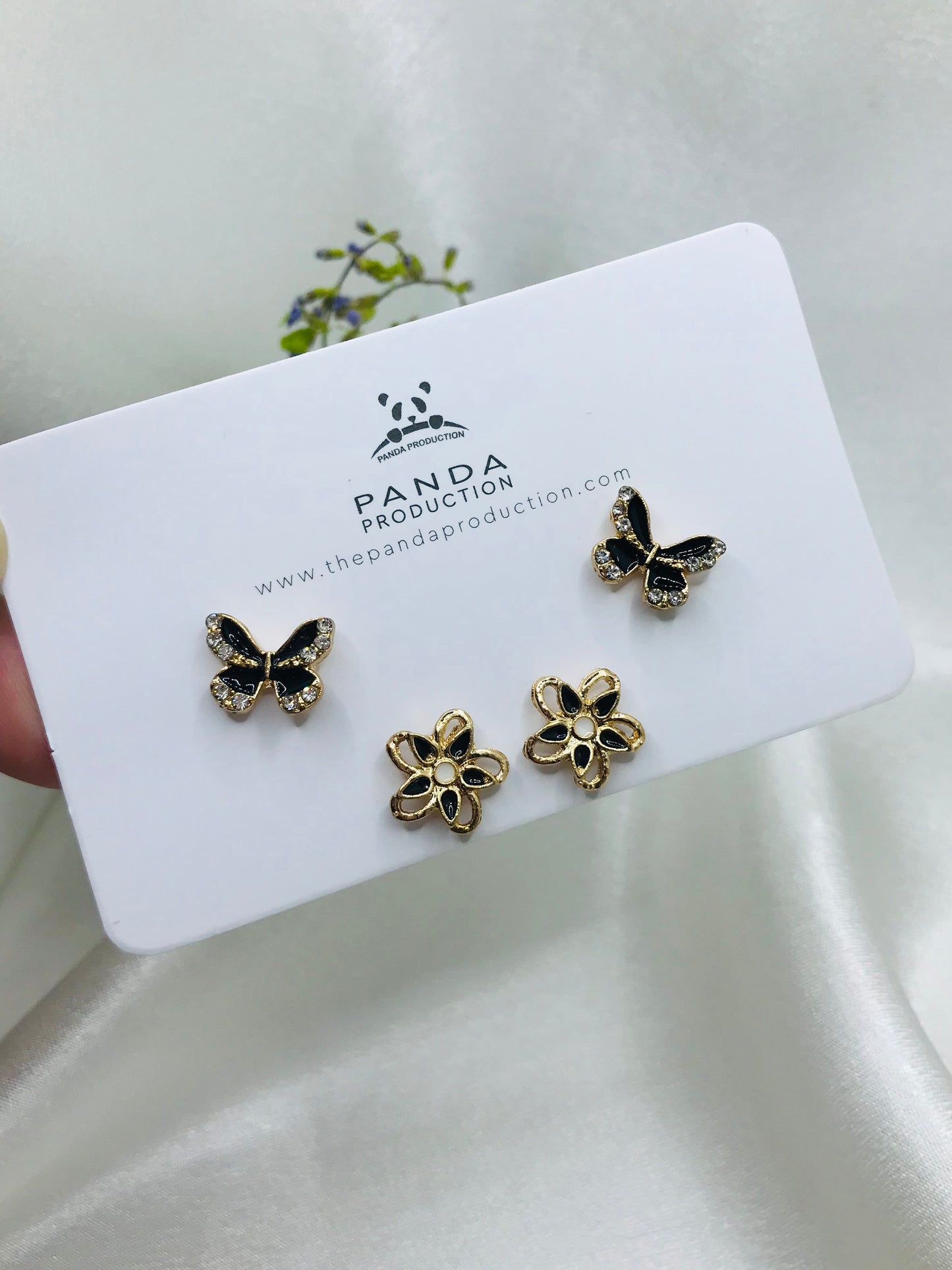 Mixed Shape Silver Studs