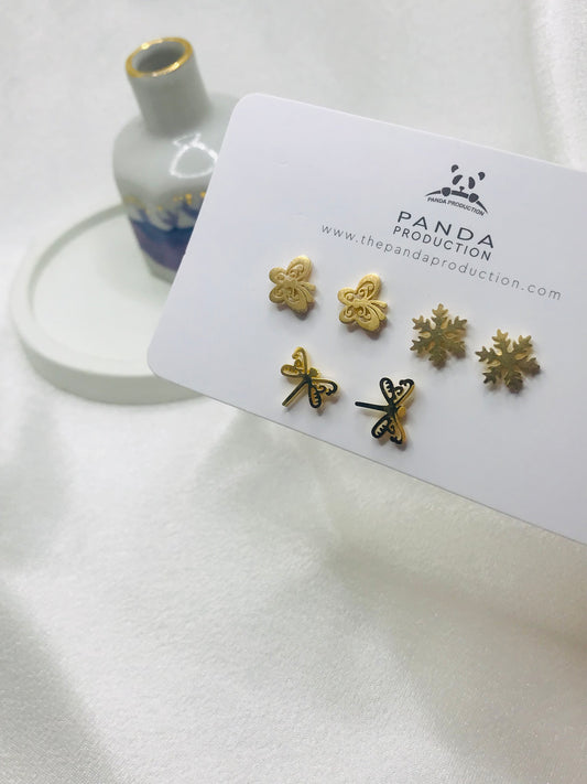 Mixed Stud Earring Set