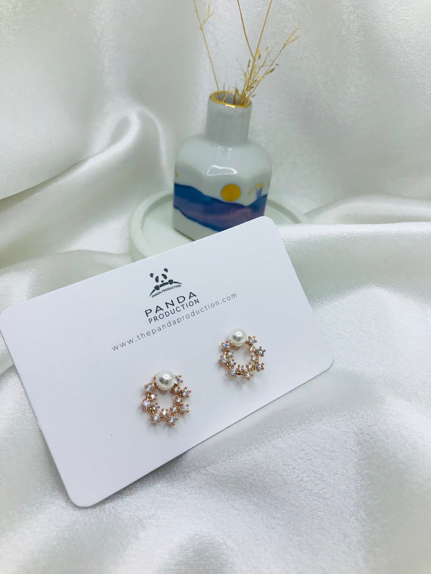 Pearl and Diamond Stud