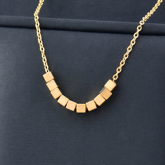 Cubic Square Charm Pendant