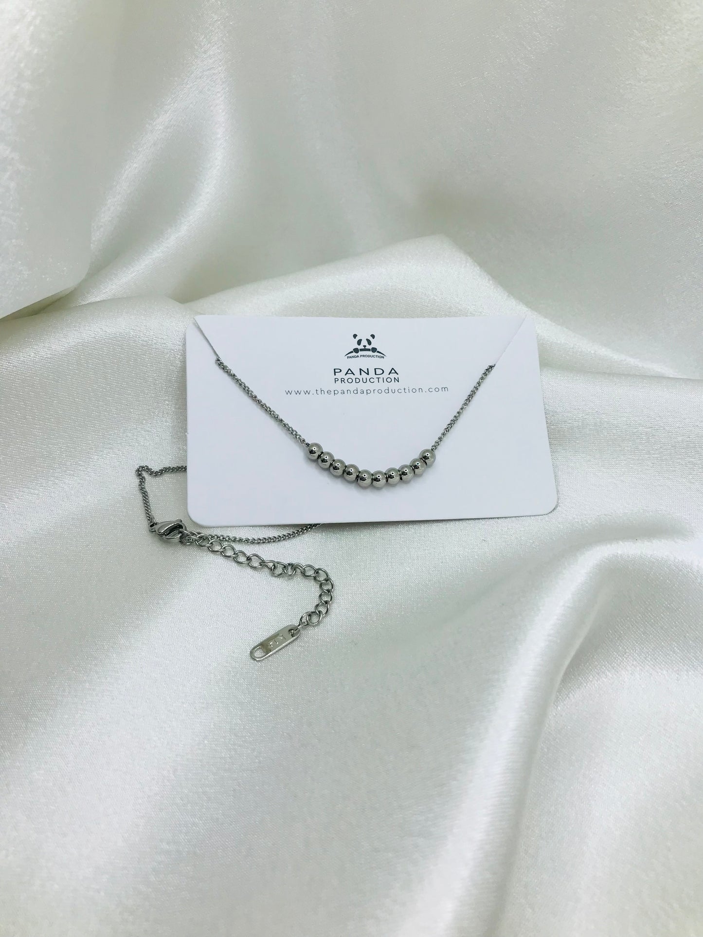 Silver Beaded Necklace