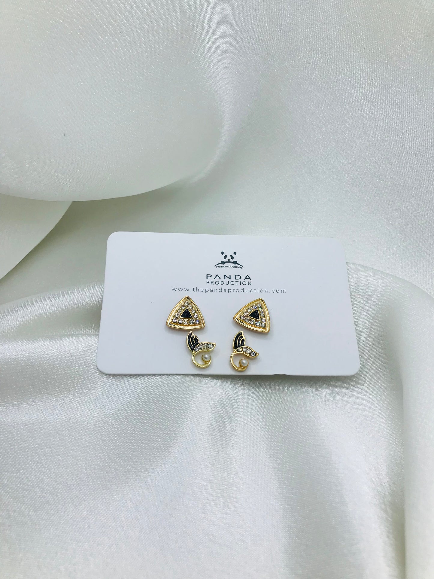 Triangle Diamond Ear Studs