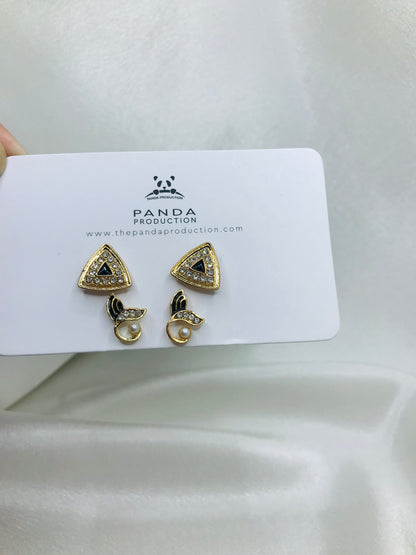Triangle Diamond Ear Studs