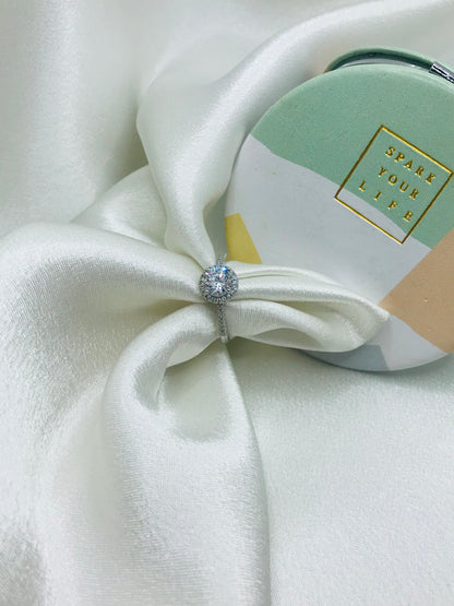Versatile Diamond Halo Ring