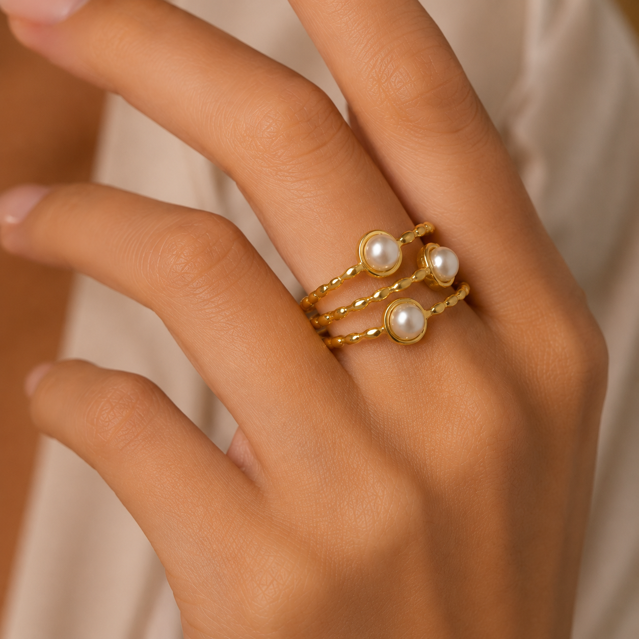 Elegant Pearl Ring