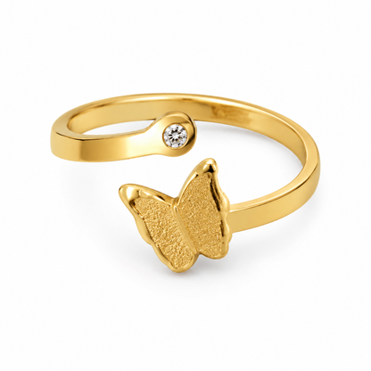 Gold Butterfly Rings