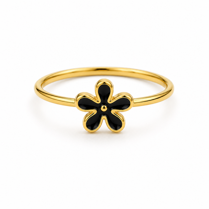 Daisy Flower Minimal Ring
